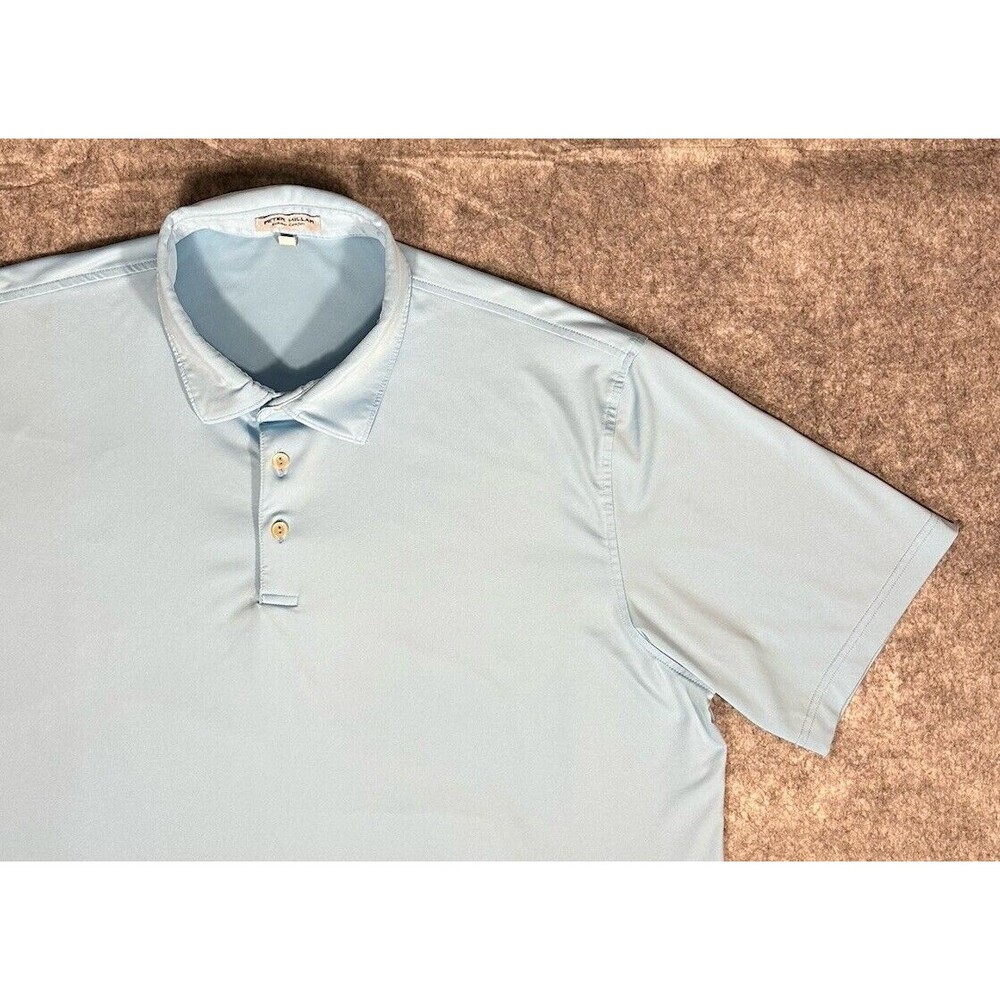 Peter Millar Pale Blue Short Sleeve Polo Shirt